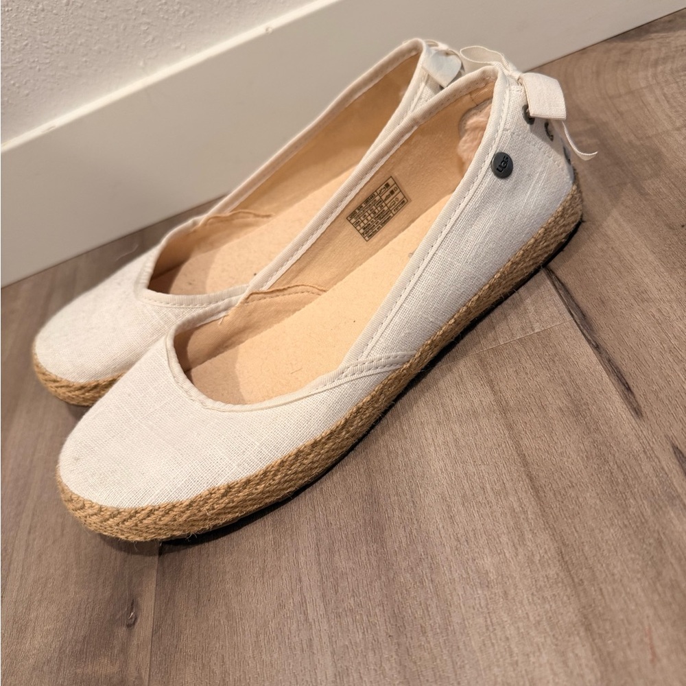 UGG Women's Cream Espadrille Shoes